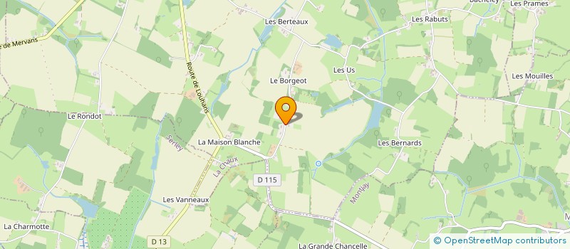 localisation de l'entreprise MONSIEUR JULIEN BERNARD  LA CHAUX