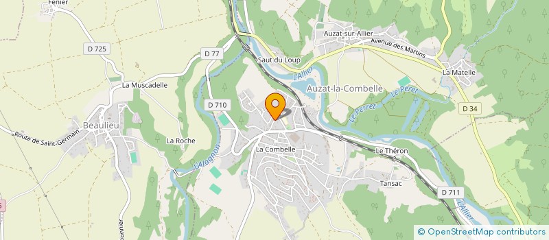 localisation de l'entreprise MONSIEUR JULIEN BERNARD  AUZAT-LA-COMBELLE