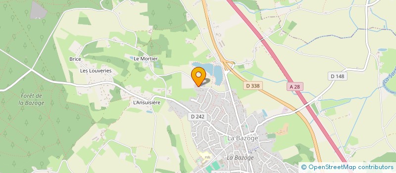 localisation de l'entreprise MONSIEUR JULIEN BERNARD  LA BAZOGE