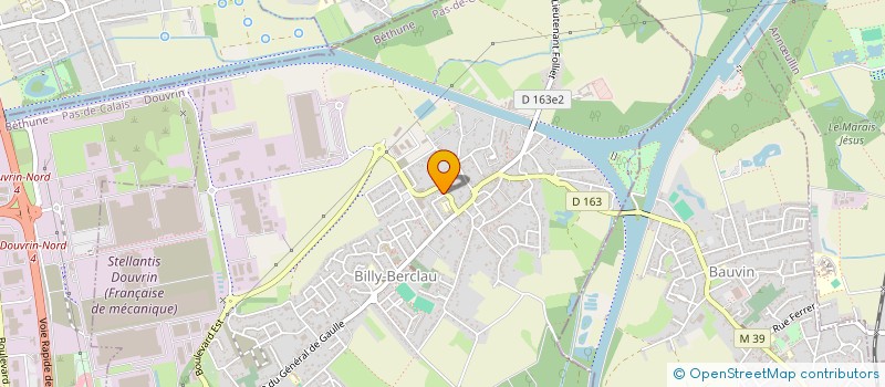 localisation de l'entreprise MONSIEUR JULIEN BERNARD  BILLY-BERCLAU