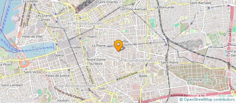 localisation de l'entreprise MONSIEUR JULIEN BERNARD  MARSEILLE