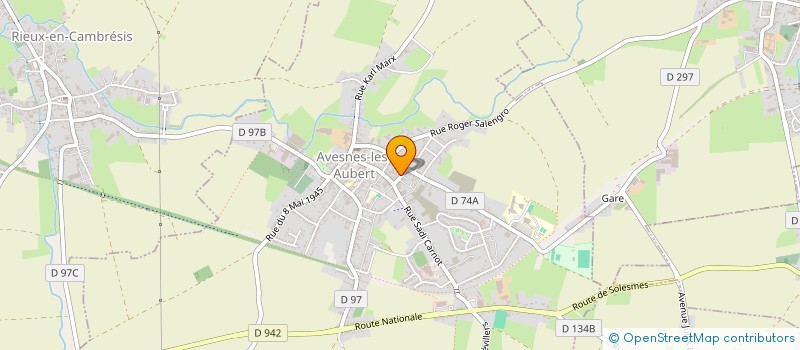 localisation de l'entreprise MONSIEUR JULIEN BERNETEAU  AVESNES-LES-AUBERT