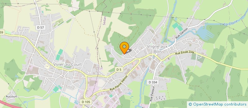 localisation de l'entreprise MONSIEUR JULIEN BERNIER  VRIGNE AUX BOIS