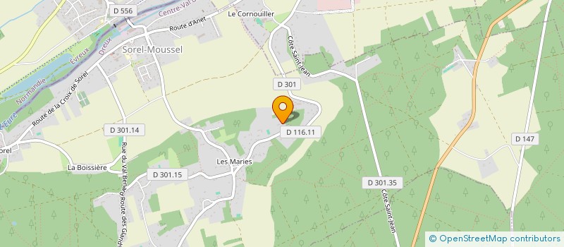localisation de l'entreprise MONSIEUR JULIEN BERNOT à SOREL-MOUSSEL