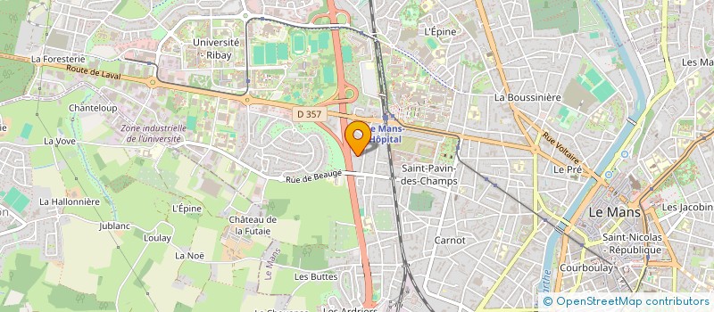 localisation de l'entreprise MONSIEUR JULIEN BERNY  LE MANS