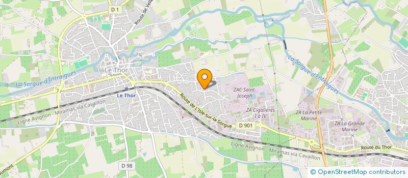 localisation de l'entreprise MONSIEUR JULIEN BERTANO  LE THOR