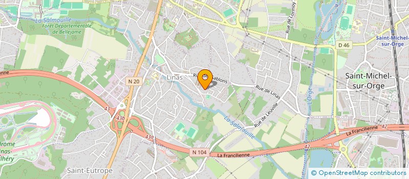 localisation de l'entreprise MONSIEUR JULIEN BERTANSETI  LINAS