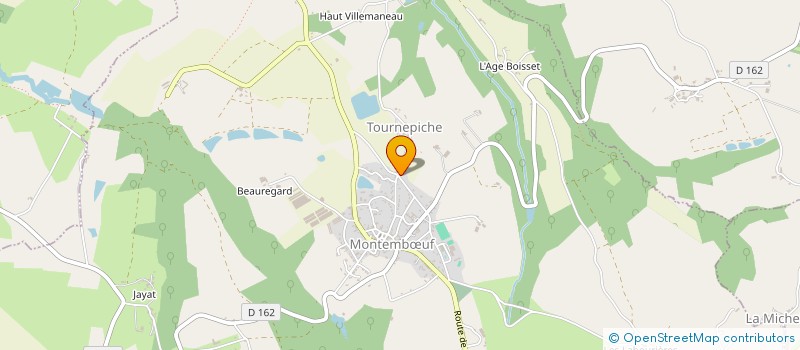 localisation de l'entreprise MONSIEUR JULIEN BERTHET à MONTEMBOEUF