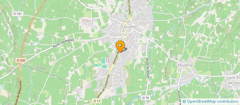 localisation de l'entreprise MONSIEUR JULIEN BERTHOLLAZ PERRET à CAROMB