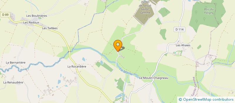localisation de l'entreprise MONSIEUR JULIEN BERTHOMMEAU à TALLUD-SAINTE-GEMME