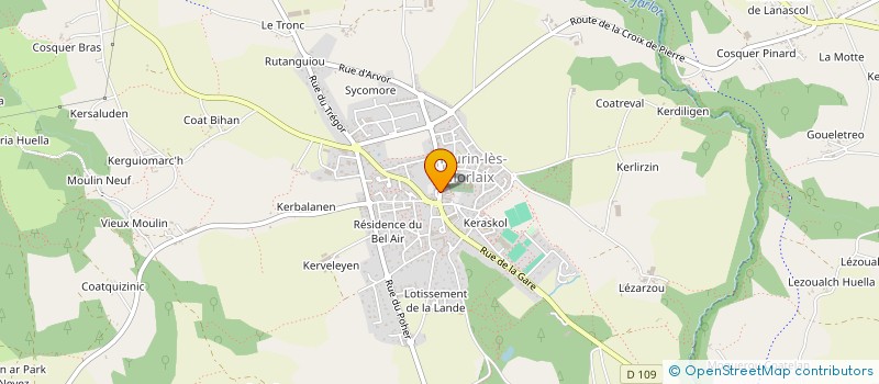 localisation de l'entreprise MONSIEUR JULIEN BERTHOU  PLOURIN-LES-MORLAIX