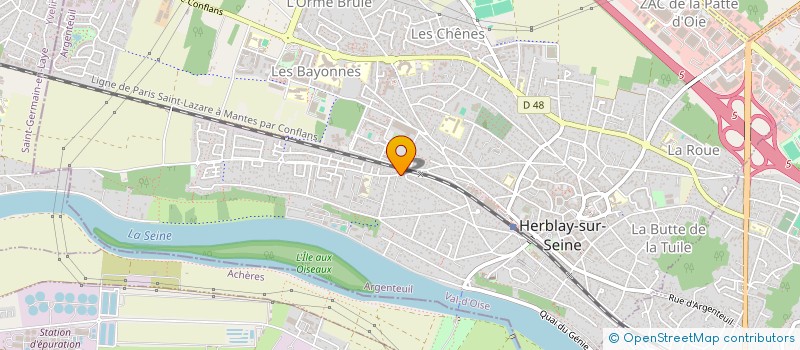 localisation de l'entreprise MONSIEUR JULIEN BERTIN  L'HOUMEAU