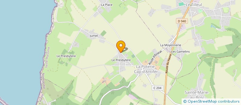 localisation de l'entreprise MONSIEUR JULIEN BERTOIS  LA POTERIE-CAP-D'ANTIFER