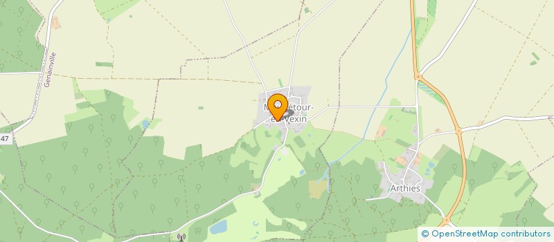 localisation de l'entreprise MONSIEUR JULIEN BERTRAND  MAUDETOUR-EN-VEXIN