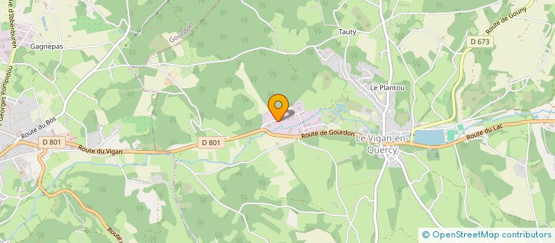 localisation de l'entreprise MONSIEUR JULIEN BETTINI  LE VIGAN-EN-QUERCY