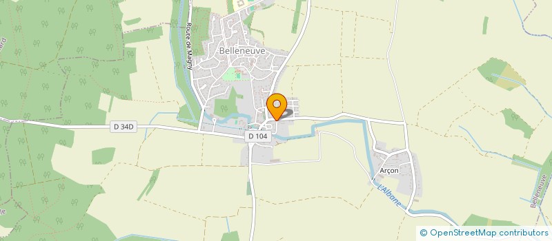 localisation de l'entreprise MONSIEUR JULIEN BEYDON  BELLENEUVE