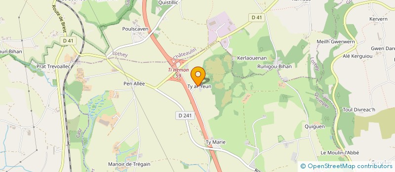 localisation de l'entreprise MONSIEUR JULIEN BICREL à BRIEC