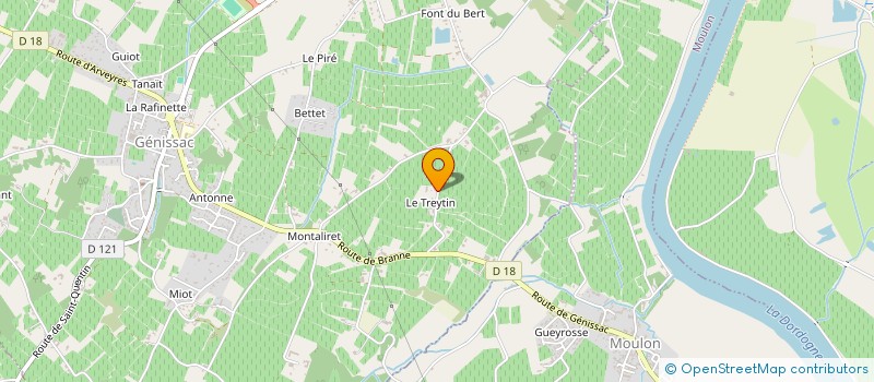 localisation de l'entreprise MONSIEUR JULIEN BIDOU à GENISSAC