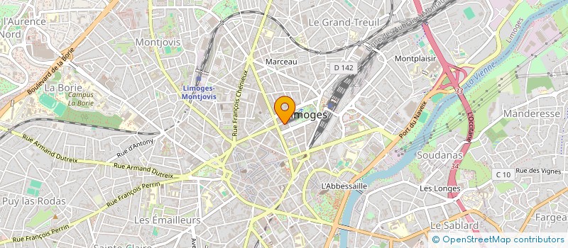 localisation de l'entreprise MONSIEUR JULIEN BIECHLER à LIMOGES
