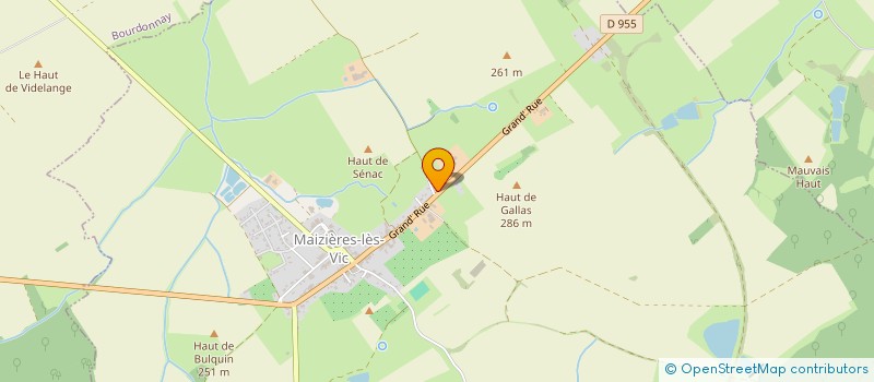 localisation de l'entreprise MONSIEUR JULIEN BIENTZ  MAIZIERES-LES-VIC