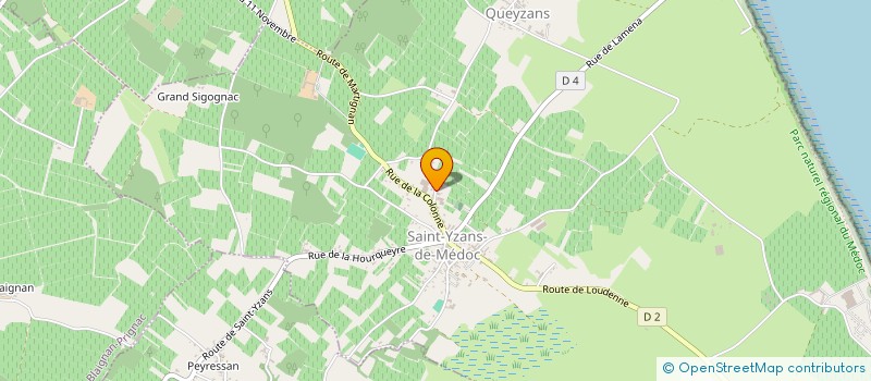 localisation de l'entreprise MONSIEUR JULIEN BIGNON  SAINT-YZANS-DE-MEDOC
