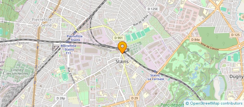 localisation de l'entreprise MONSIEUR JULIEN BILLARDON à STAINS