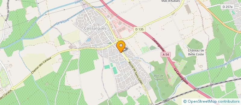 localisation de l'entreprise MONSIEUR JULIEN BILLET  CAISSARGUES