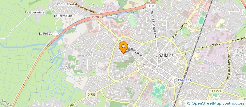 localisation de l'entreprise MONSIEUR JULIEN BILLET à CHALLANS