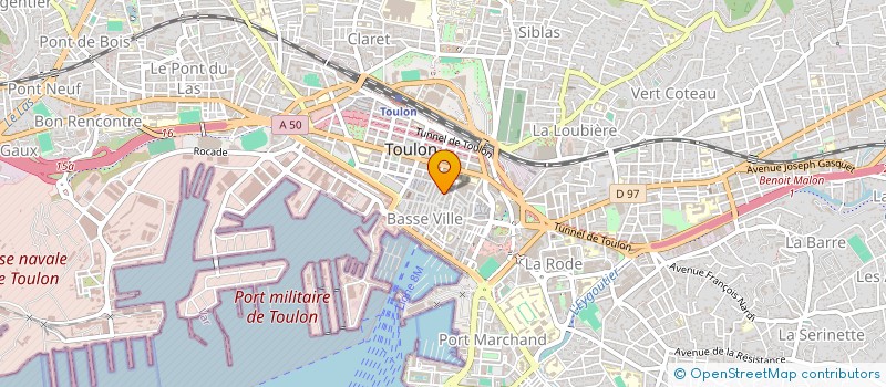 localisation de l'entreprise MONSIEUR JULIEN BILLEY à TOULON