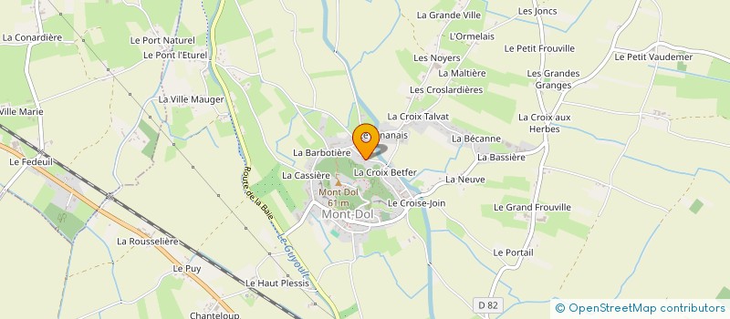 localisation de l'entreprise MONSIEUR JULIEN BILLOIS  MONT-DOL