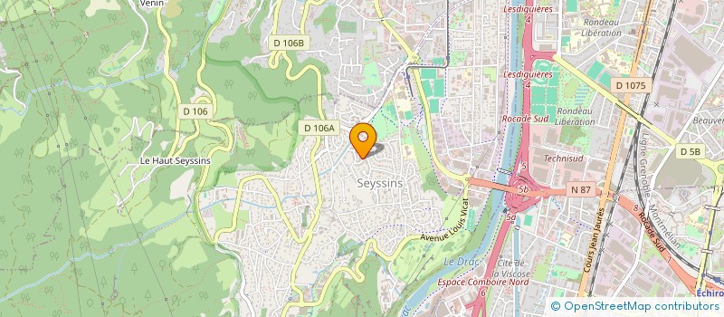 localisation de l'entreprise MONSIEUR JULIEN BILLOUDET à SEYSSINS