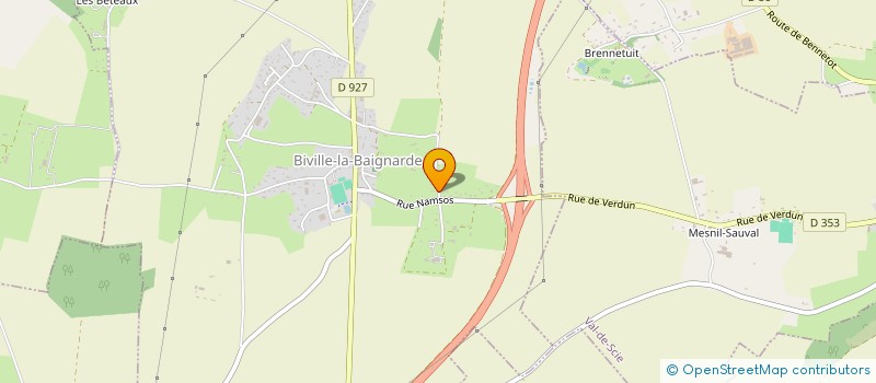 localisation de l'entreprise MONSIEUR JULIEN BINARD  BIVILLE-LA-BAIGNARDE