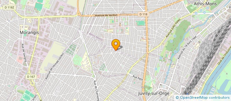 localisation de l'entreprise MONSIEUR JULIEN BINI à JUVISY-SUR-ORGE