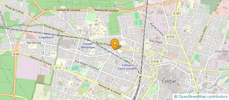 localisation de l'entreprise MONSIEUR JULIEN BION  COLMAR