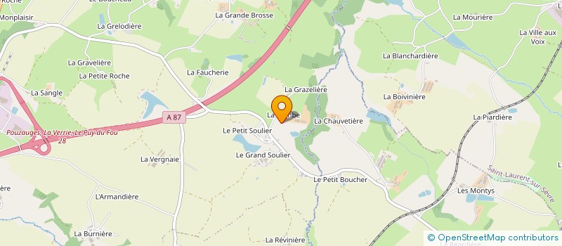 localisation de l'entreprise MONSIEUR JULIEN BITAUD  CHANVERRIE