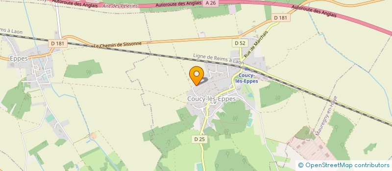 localisation de l'entreprise MONSIEUR JULIEN BIZET à COUCY-LES-EPPES