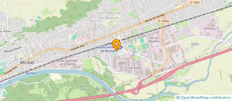 localisation de l'entreprise MONSIEUR JULIEN BIZET à SAINT-MAURICE-DE-BEYNOST