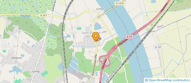 localisation de l'entreprise MONSIEUR JULIEN BLANC  SAINT-VINCENT-DE-PAUL