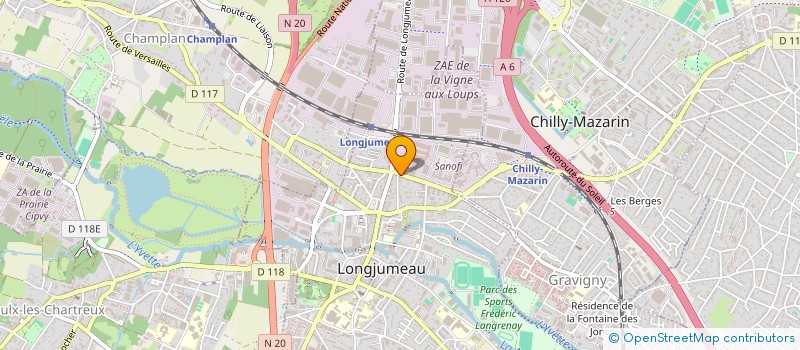 localisation de l'entreprise MONSIEUR JULIEN BLANC à LONGJUMEAU