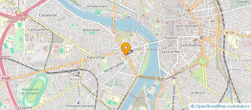 localisation de l'entreprise MONSIEUR JULIEN BLANC  TOULOUSE