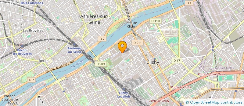 localisation de l'entreprise MONSIEUR JULIEN BLANCHARD à CLICHY