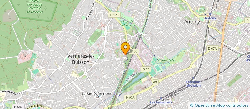 localisation de l'entreprise MONSIEUR JULIEN BLANCHARD à VERRIERES-LE-BUISSON