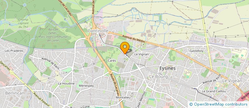 localisation de l'entreprise MONSIEUR JULIEN BLANCHARDIE  EYSINES