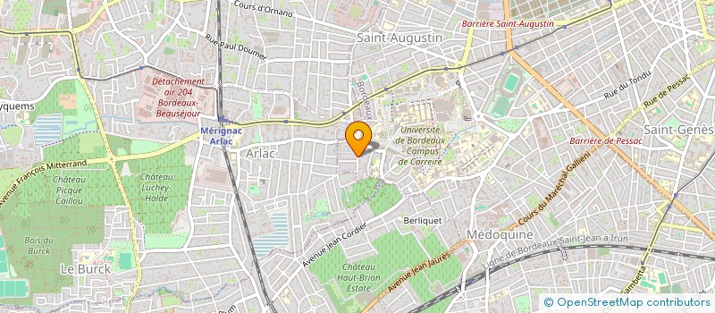 localisation de l'entreprise MONSIEUR JULIEN BLANCHON  BORDEAUX