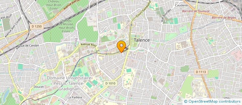 localisation de l'entreprise MONSIEUR JULIEN BLANCHOT  TALENCE