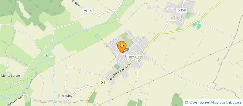 localisation de l'entreprise MONSIEUR JULIEN BLANDET  CHEVANNES