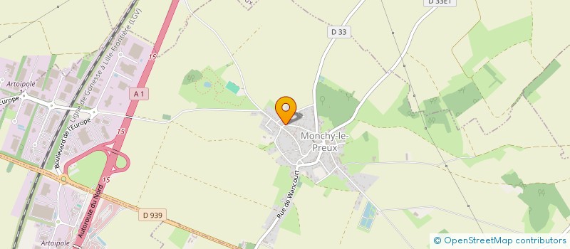 localisation de l'entreprise MONSIEUR JULIEN BLONDEL  MONCHY-LE-PREUX