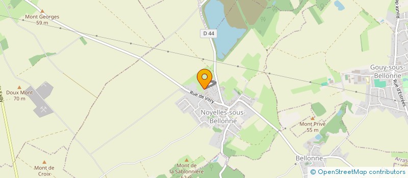 localisation de l'entreprise MONSIEUR JULIEN BLONDEL  NOYELLES-SOUS-BELLONNE