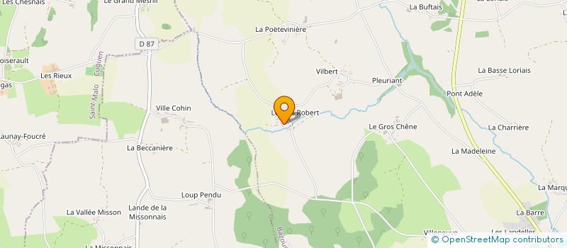 localisation de l'entreprise MONSIEUR JULIEN BOBO  BAZOUGES-LA-PEROUSE