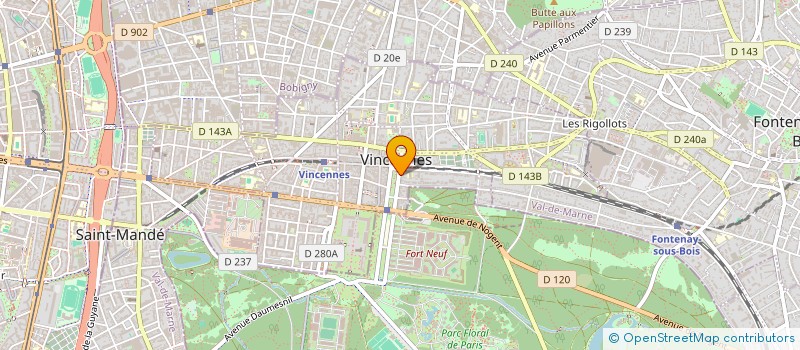 localisation de l'entreprise MONSIEUR JULIEN BOCQUET  VINCENNES